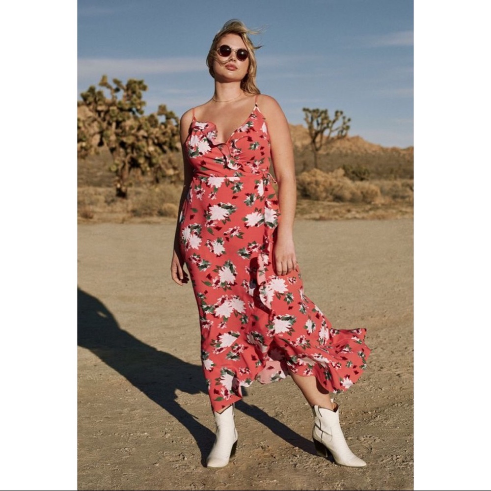 JUSTFAB - Ruffle Wrap Maxi Dress - BRAND NEW - Picture 5 of 7